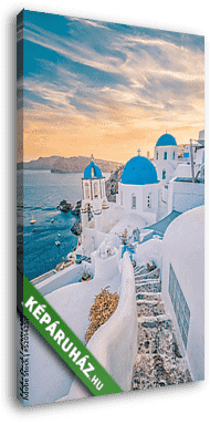 Lenyűgöző napkelte Santorinin - vászonkép 3D látványterv