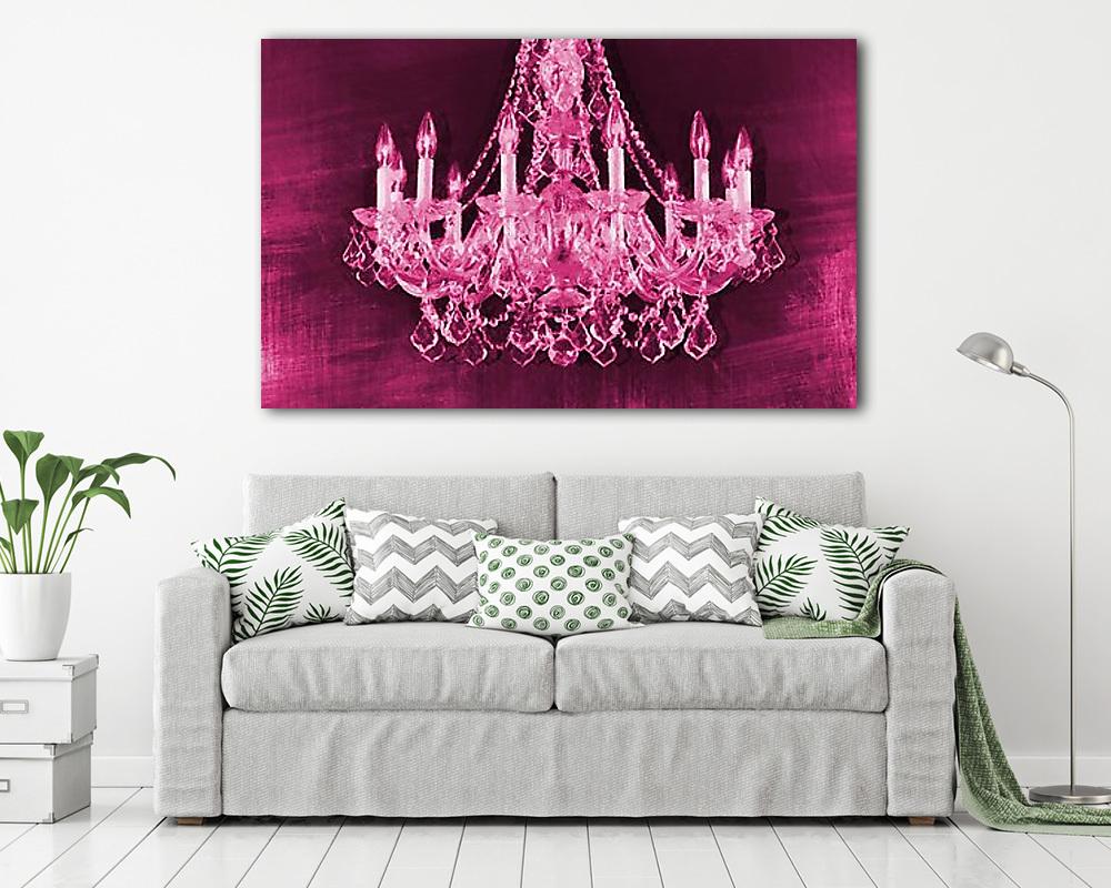 Csillár rózsaszínben II. - vászonkép, falikép vásárlás Csillár rózsaszínben II. (vászonkép) - vászonkép, falikép otthonra és irodába