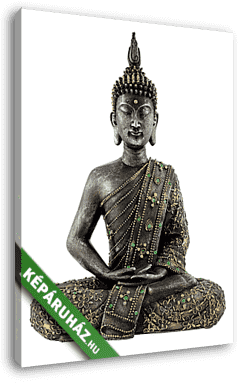 Buddha bronz szobor zen - vászonkép 3D látványterv