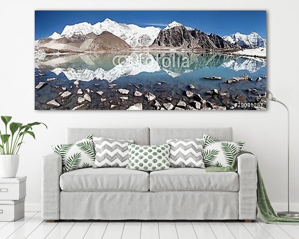 Cho Oyu tükrözés a tóban - vászonkép, falikép vásárlás Cho Oyu tükrözés a tóban (fotótapéta) - vászonkép, falikép otthonra és irodába