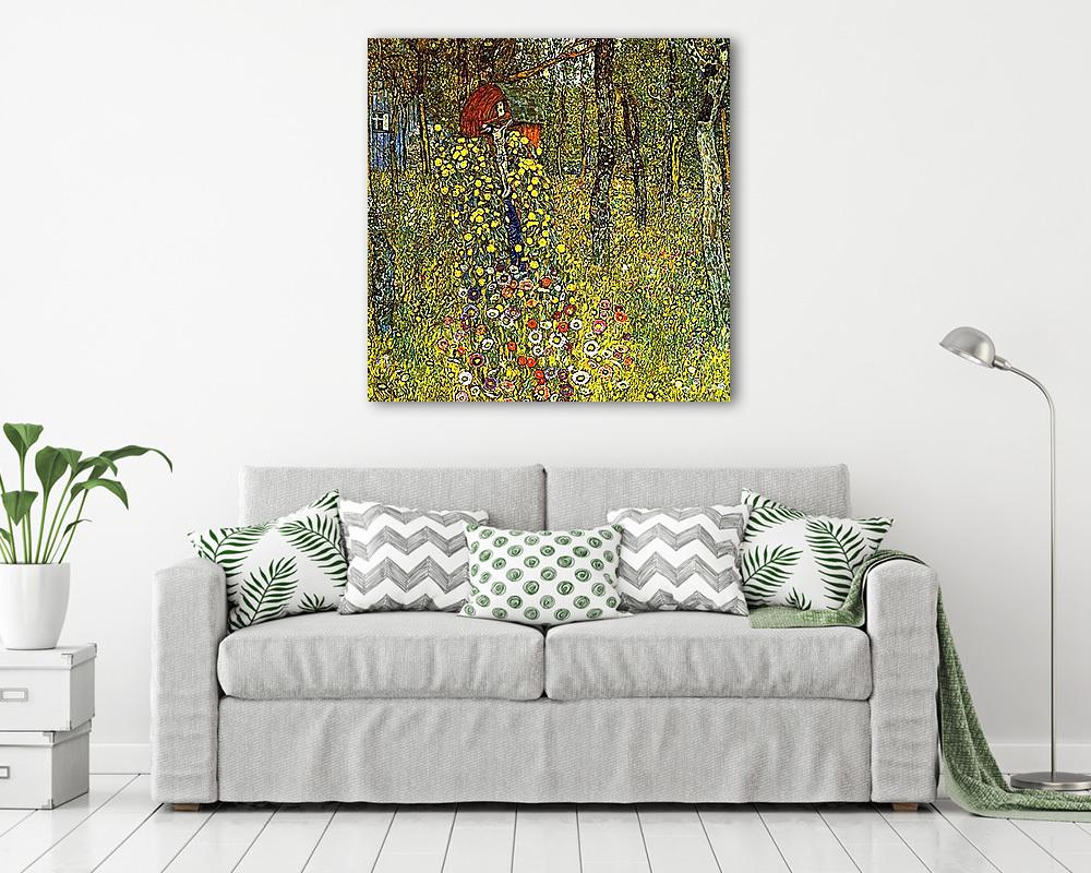 Virágoskert feszülettel - vászonkép, falikép vásárlás Virágoskert feszülettel (fotótapéta) - vászonkép, falikép otthonra és irodába
