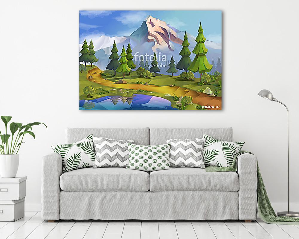 A magas hegycsúcs (vászonkép) - vászonkép, falikép otthonra és irodába