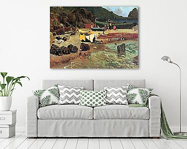 Csónakok Capri szigetén (vászonkép) - vászonkép, falikép otthonra és irodába