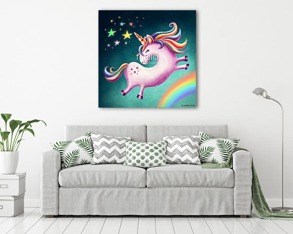 A szivárvány felett (vászonkép) - vászonkép, falikép otthonra és irodába