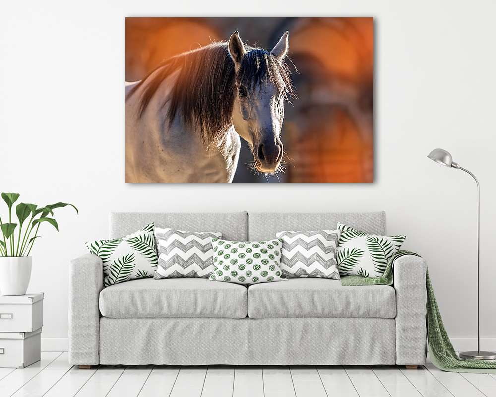 Shagya arab ló őszi portré (többrészes kép) - vászonkép, falikép otthonra és irodába