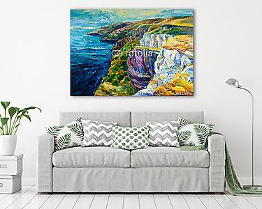 Az óceán és a sziklák (vászonkép) - vászonkép, falikép otthonra és irodába
