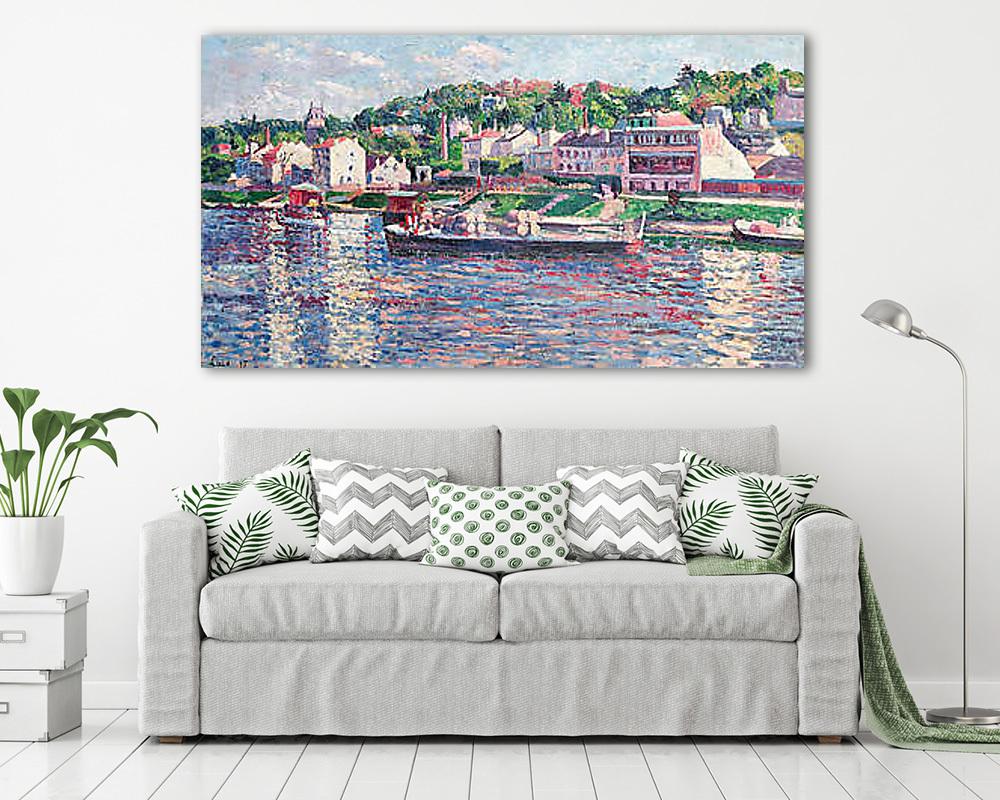 Bárka a folyón (vászonkép) - vászonkép, falikép otthonra és irodába