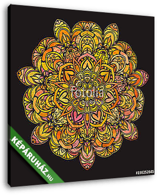 Hand drawn decorative mandala - vászonkép 3D látványterv