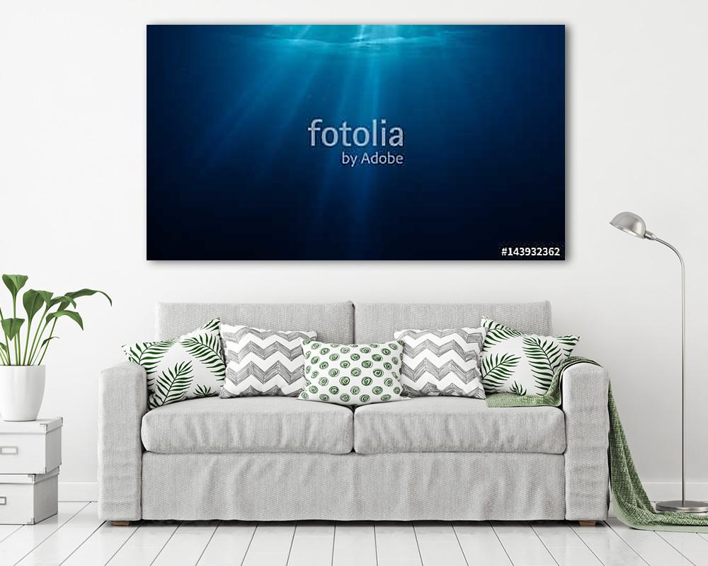 Napfény sugarak a víz alatt (fotótapéta) - vászonkép, falikép otthonra és irodába