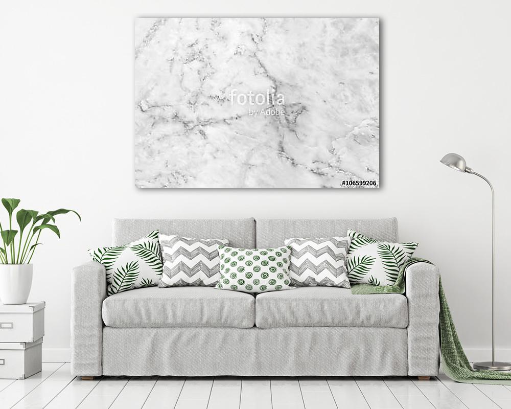 White marble texture, detailed structure of marble in natural pa - vászonkép, falikép vásárlás White marble texture, detailed structure of marble in natural pa (vászonkép) - vászonkép, falikép otthonra és irodába