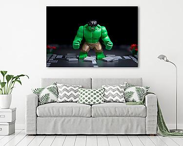 LEGO Characters - Hulk, ma nincs jó napod? (vászonkép) - vászonkép, falikép otthonra és irodába