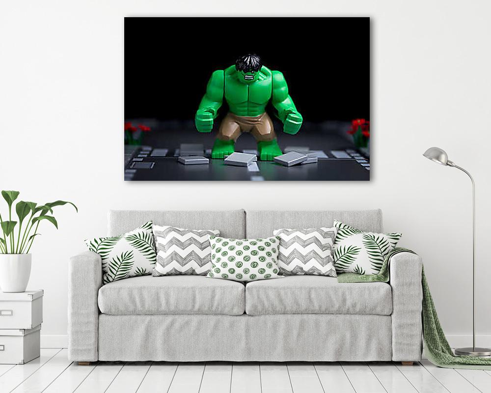 LEGO Characters - Hulk, ma nincs jó napod? (vászonkép) - vászonkép, falikép otthonra és irodába