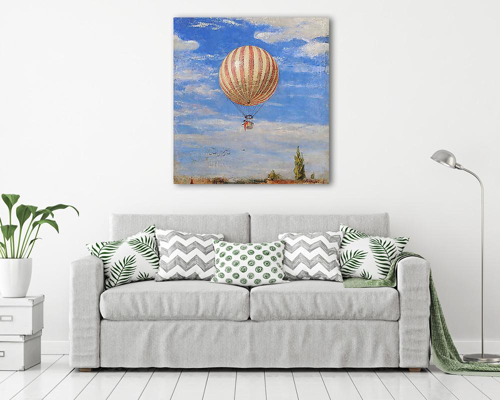 Léghajó (1878) (keretezett kép) - vászonkép, falikép otthonra és irodába