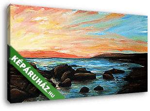 tenger naplementében.jpg - vászonkép 3D látványterv