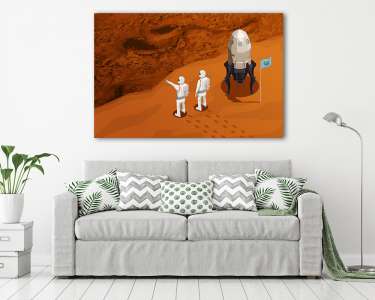 Felfedezők a Marson (vászonkép) - vászonkép, falikép otthonra és irodába