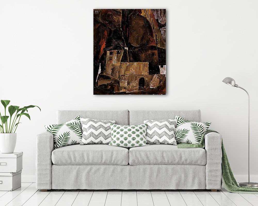 Ház kerítéssel - vászonkép, falikép vásárlás Ház kerítéssel (többrészes kép) - vászonkép, falikép otthonra és irodába