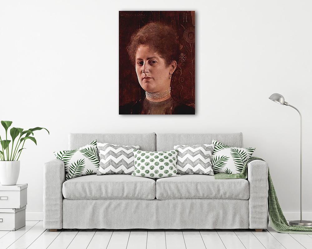 Nöi porté barna háttérrel - vászonkép, falikép vásárlás Nöi porté barna háttérrel (vászonkép) - vászonkép, falikép otthonra és irodába