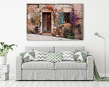 Mediterrán kapualj Valldemossa-ban (vászonkép) - vászonkép, falikép otthonra és irodába