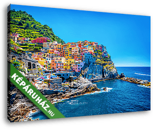 Cinque Terre színei - vászonkép 3D látványterv