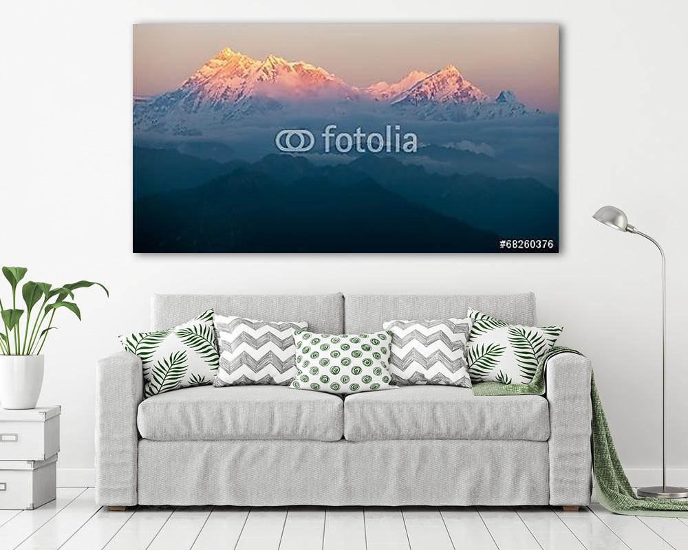 Annapurna - nepáli esti nézet (fotótapéta) - vászonkép, falikép otthonra és irodába