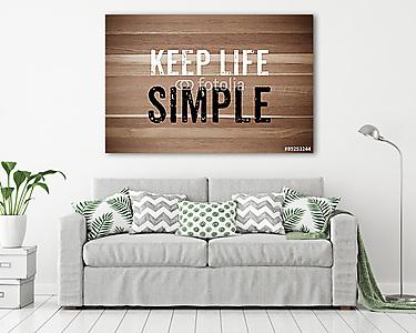 Az élet egyszerűvé tétele: Idézet (vászonkép) - vászonkép, falikép otthonra és irodába
