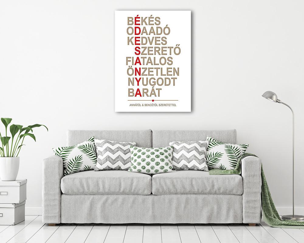 ÉDESANYA 1. Anyák-napi kép - Ingyenesen feliratozzuk! (v34) (poszter) - vászonkép, falikép otthonra és irodába