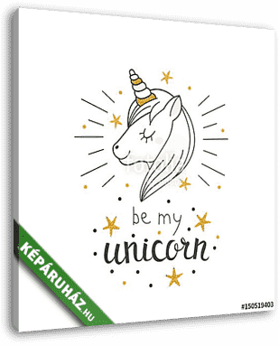 Unicorn - vászonkép 3D látványterv