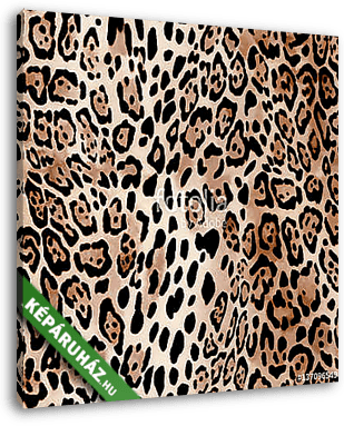 Natural Leo print - animal seamless background - vászonkép 3D látványterv