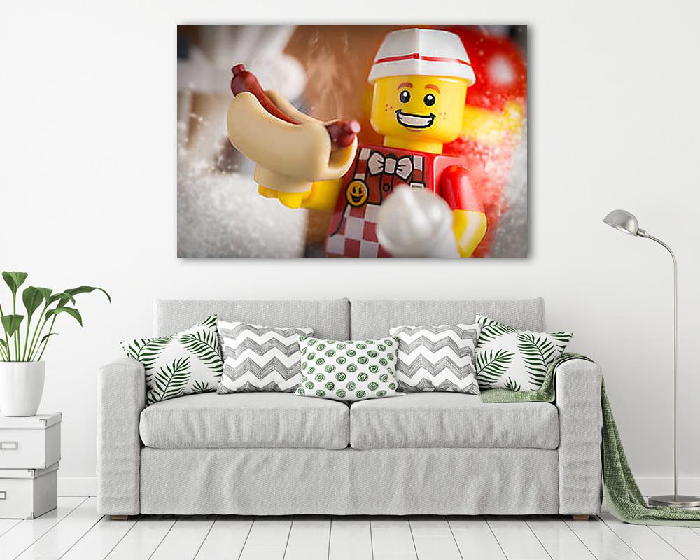 LEGO Characters - Hot dogot? - vászonkép, falikép vásárlás LEGO Characters - Hot dogot? (vászonkép) - vászonkép, falikép otthonra és irodába