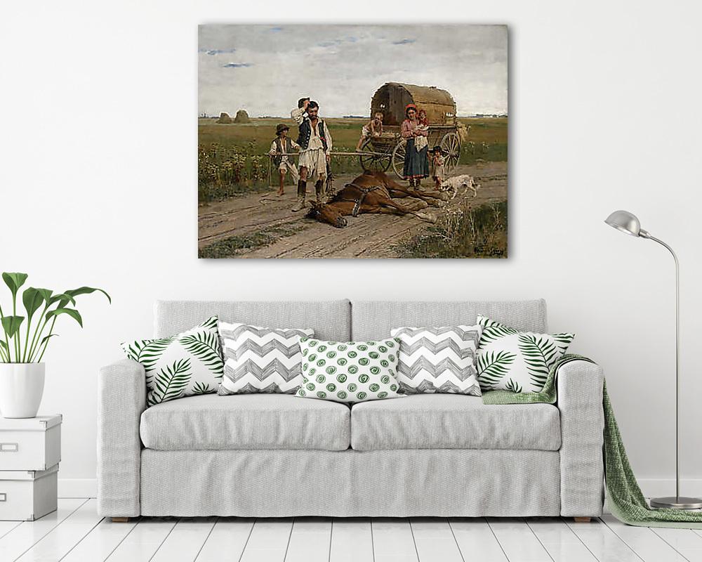 Kárvallott cigány (vászonkép) - vászonkép, falikép otthonra és irodába