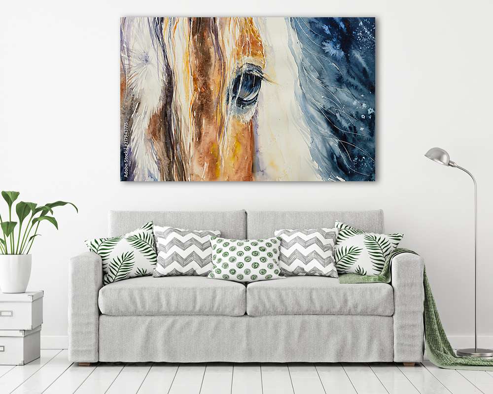 Ló portré 2. (fotótapéta) - vászonkép, falikép otthonra és irodába