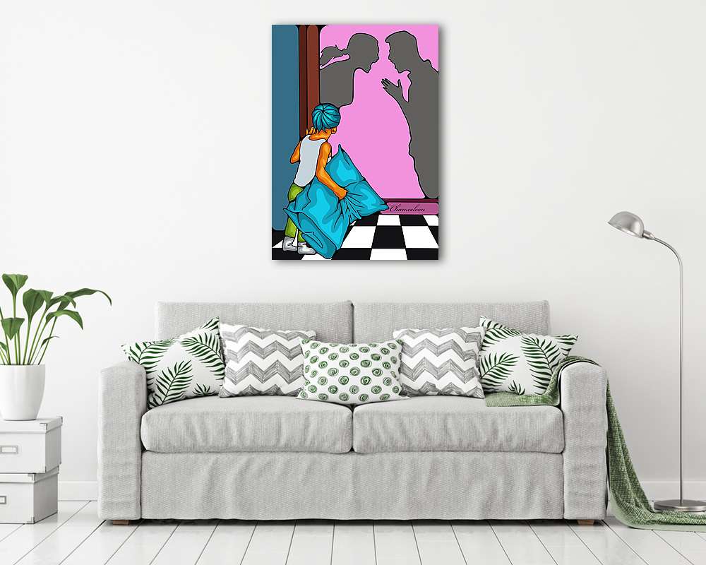 Hallod? (bögre) - vászonkép, falikép otthonra és irodába