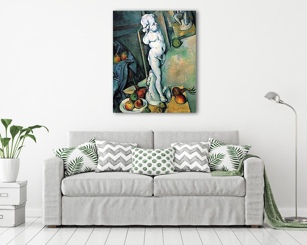 Csendélet angyalka szoborral (keretezett kép) - vászonkép, falikép otthonra és irodába