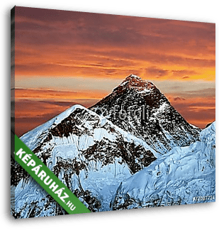 Éjszakai kilátás az Everestről Kala Pattharról - vászonkép 3D látványterv
