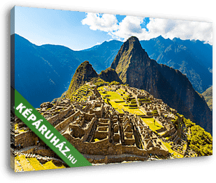 Rejtélyes város - Machu Picchu, Peru, Dél-Amerika. - vászonkép 3D látványterv