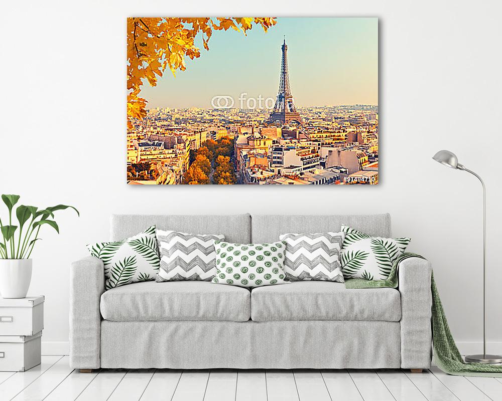 Eiffel-torony kilátása naplementekor (poszter) - vászonkép, falikép otthonra és irodába