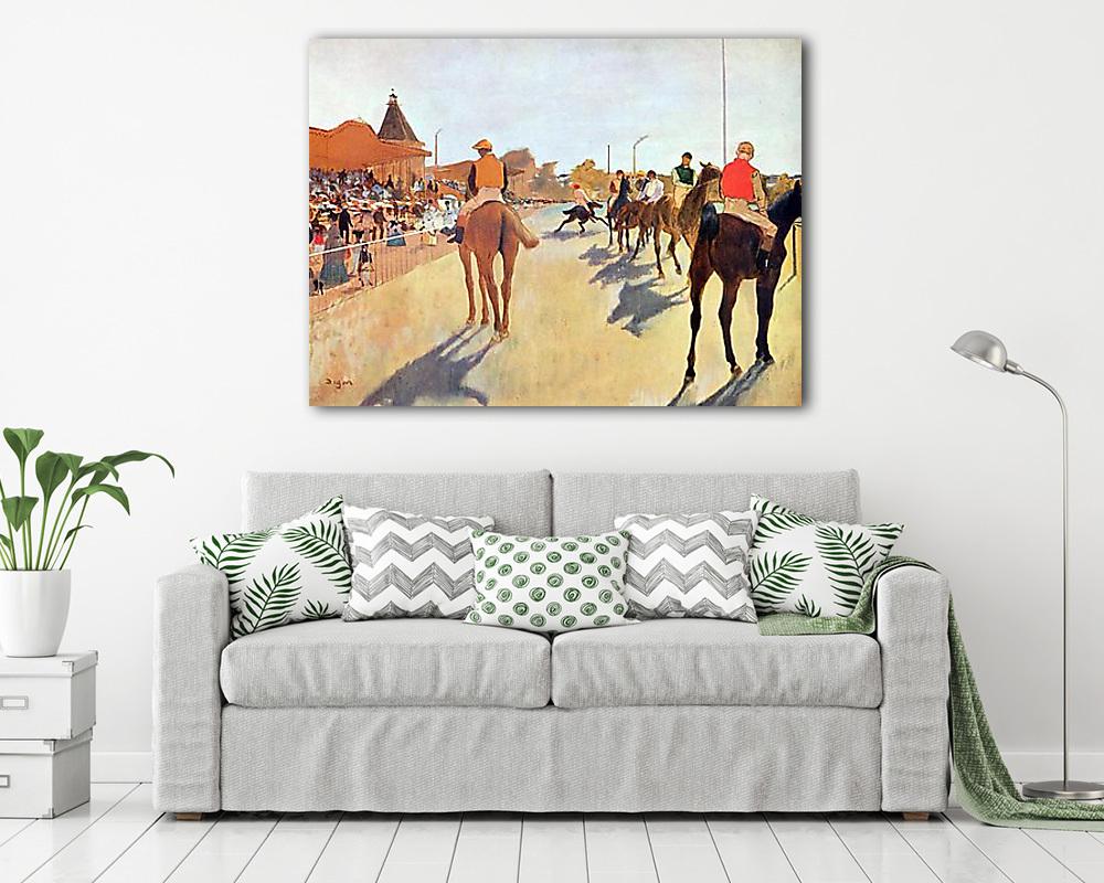 Zsokék a tribün előtt (vászonkép) - vászonkép, falikép otthonra és irodába