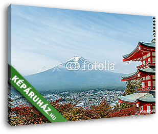 Mt. Fuji a bukás színeivel Japánban. - vászonkép 3D látványterv