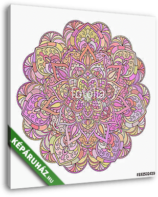 Hand drawn decorative mandala - vászonkép 3D látványterv