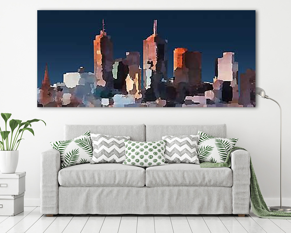 Melbourne városkép - vászonkép, falikép vásárlás Melbourne városkép (vászonkép) - vászonkép, falikép otthonra és irodába