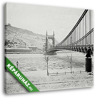 Erzsébet híd, szemben a Rudas gyógyfürdő (1907) - vászonkép 3D látványterv