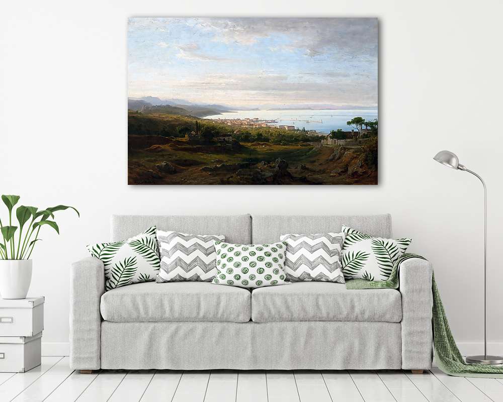 Fiume látképe (színverzió 1) - vászonkép, falikép vásárlás Fiume látképe (színverzió 1) (fotótapéta) - vászonkép, falikép otthonra és irodába