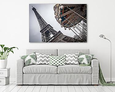 Párizsi körhinta (vászonkép) - vászonkép, falikép otthonra és irodába