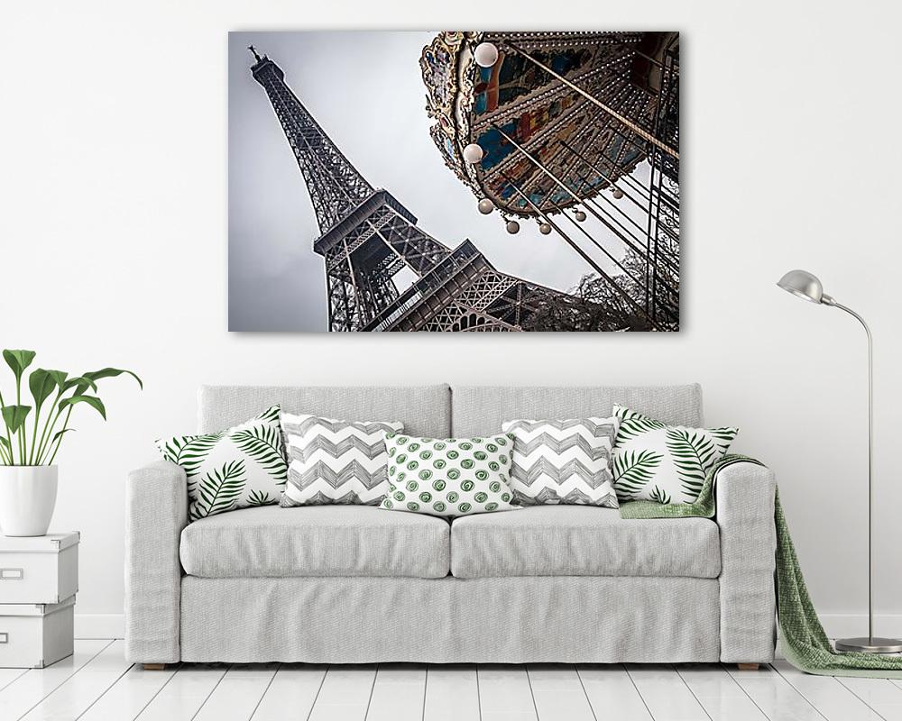 Párizsi körhinta (vászonkép) - vászonkép, falikép otthonra és irodába