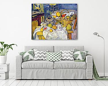 Csendélet gyümölcskosárral (vászonkép) - vászonkép, falikép otthonra és irodába