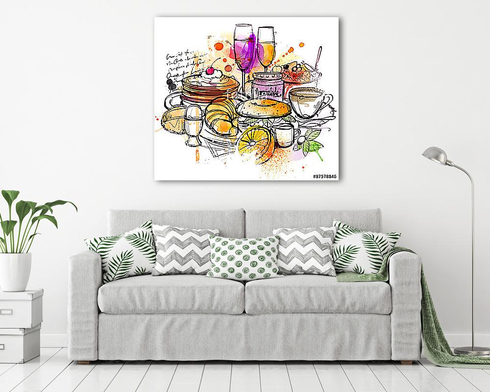 Reggeli Vázlat (vászonkép) - vászonkép, falikép otthonra és irodába