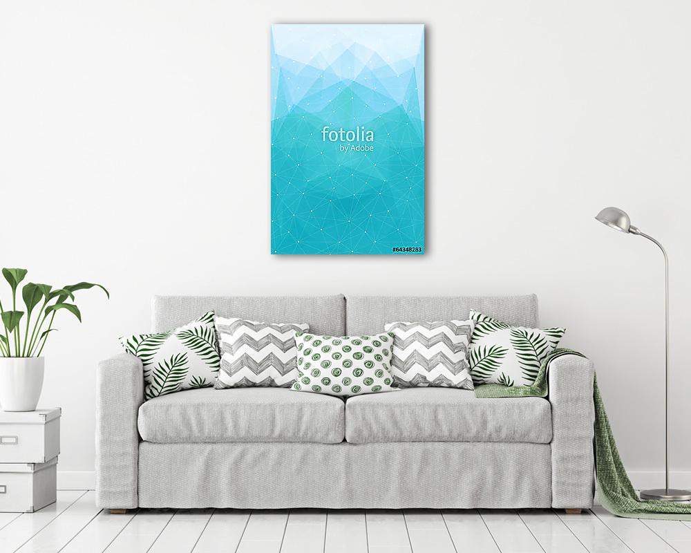 Absztrakt modern sokszög  (poszter) - vászonkép, falikép otthonra és irodába