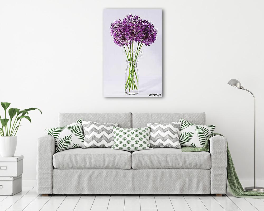 Friss hagymavirágok csokorka (fotótapéta) - vászonkép, falikép otthonra és irodába