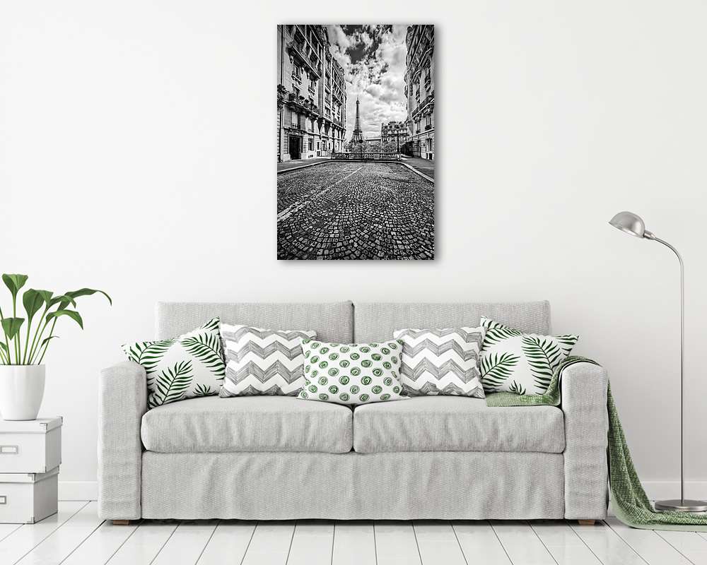 Eiffel-torony, párizsi utca - vászonkép, falikép vásárlás Eiffel-torony, párizsi utca (fotótapéta) - vászonkép, falikép otthonra és irodába