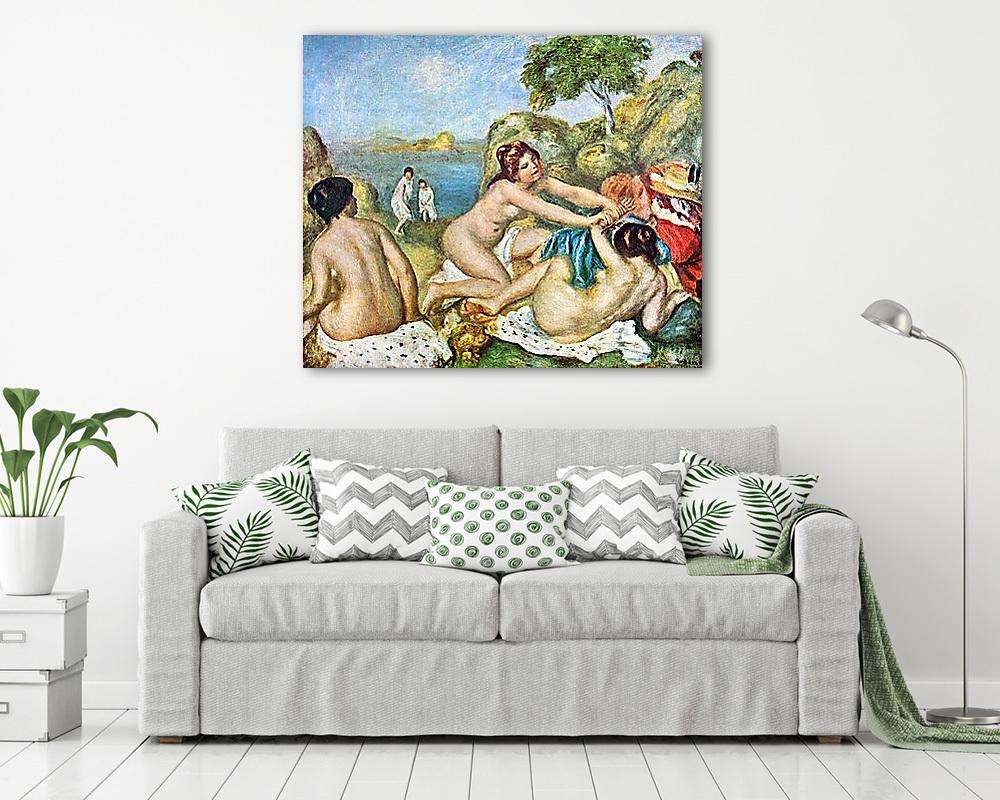 Fürdöző hölgyek és tarisznyarák - vászonkép, falikép vásárlás Fürdöző hölgyek és tarisznyarák (vászonkép) - vászonkép, falikép otthonra és irodába